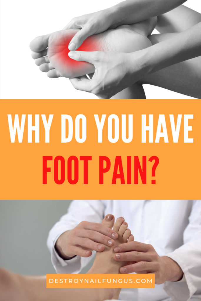 middle top of foot pain when walking